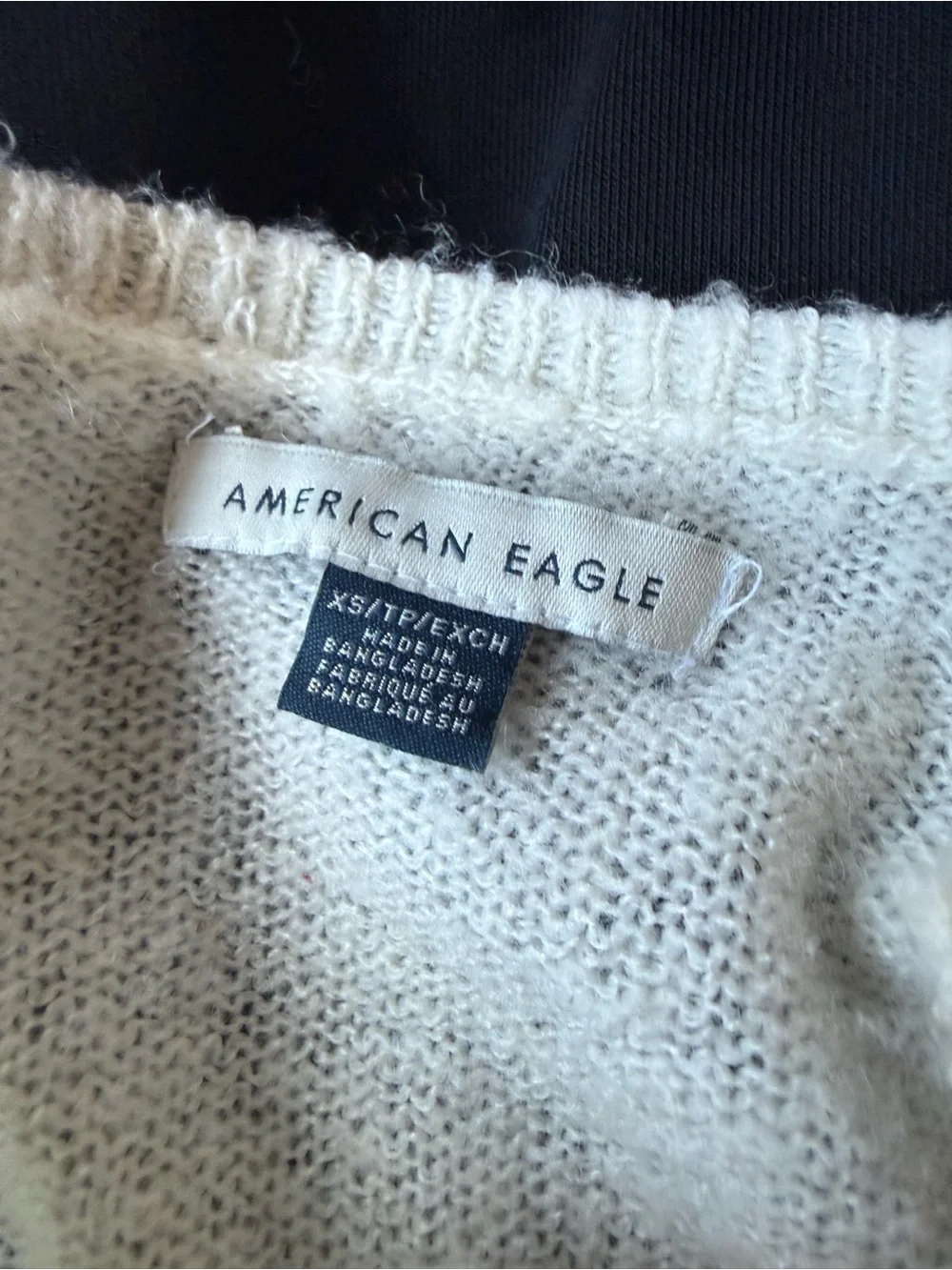 American Eagle Outfitters Cream Keyhole Pullover Sweater